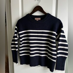Philosophy Nautical Stripe Knit Pullover - Navy/White - Size SP